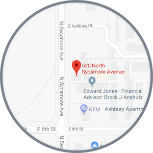 Map Sycamore Ave Journey Orthodontics Sioux Falls and Yankton, SD